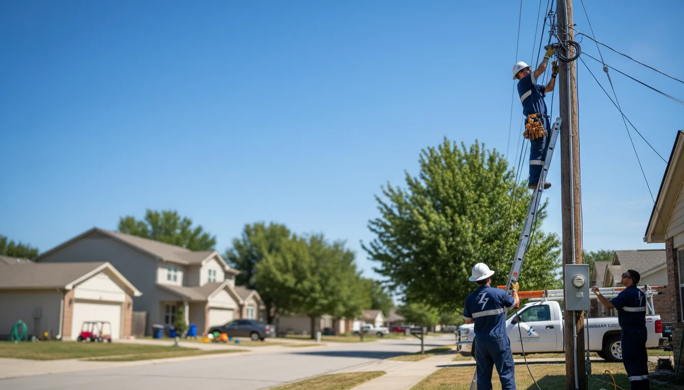 Residential electrician providing installation services in Spearsville, LA